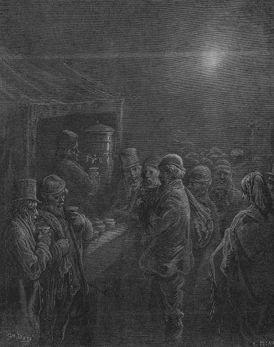 La première tasse de café - Gustave after Dore